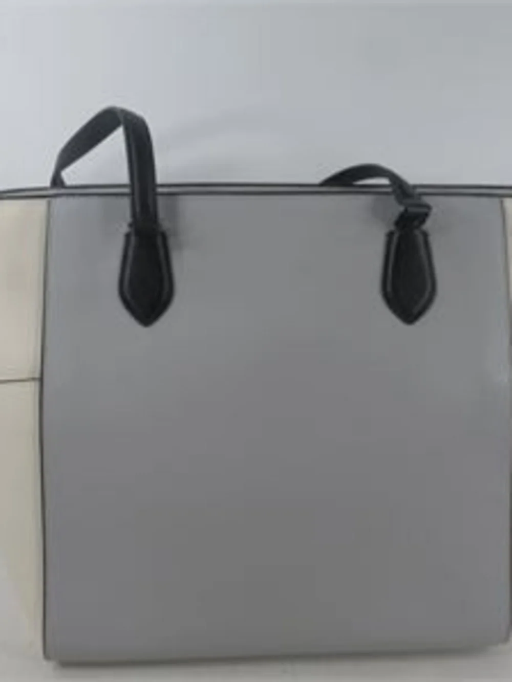 Kate Spade New York Madison Saffiano Leather Laptop Tote – Platinum Grey/Cream